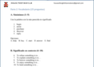 ejercicios de vocabulario para el Aptis General - cursoaptisonline.es