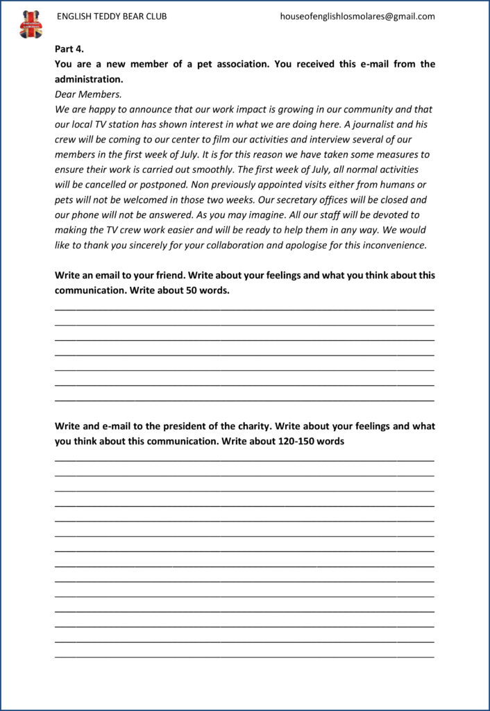 Mejores ejercicios de writing para el Aptis General - cursoaptisonline.es