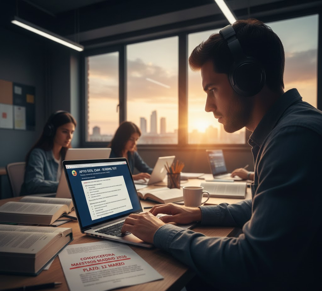 Convocatoria de Oposiciones de Maestros y Profesores Madrid 2026 - cursoaptisonline.es